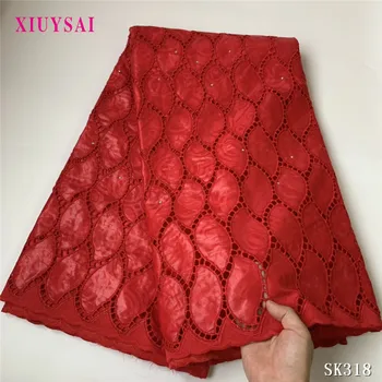 

XIUYSAI New arrival Stone african Bazin riche fabric with beads embroidery lace / bazin brode dress material Nigerian