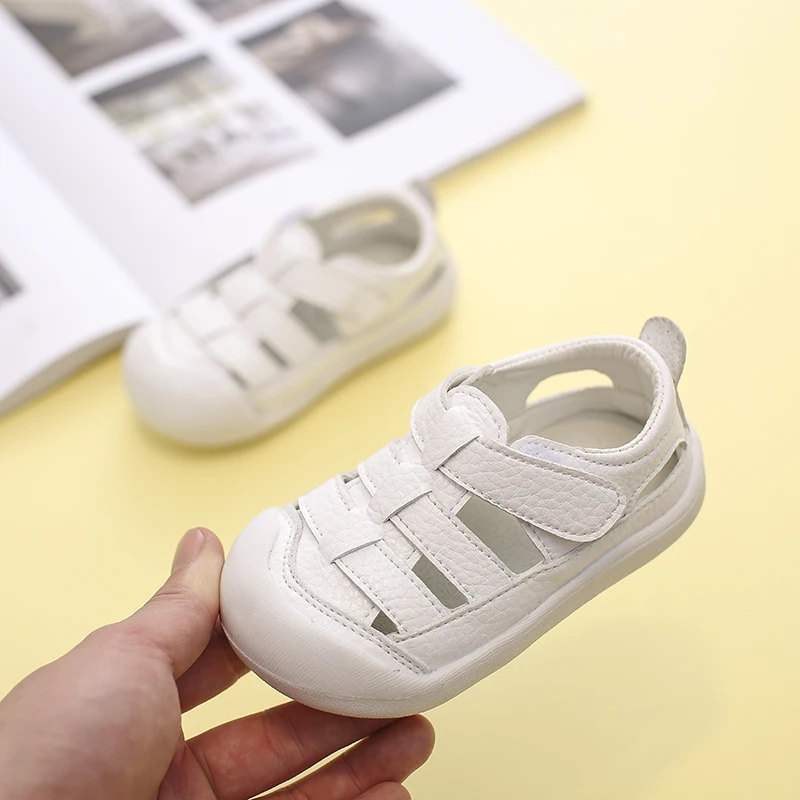 Summer genuine leather baby sandals for girls boys children shoes soft bottom leather little kids sandals toddler shoes