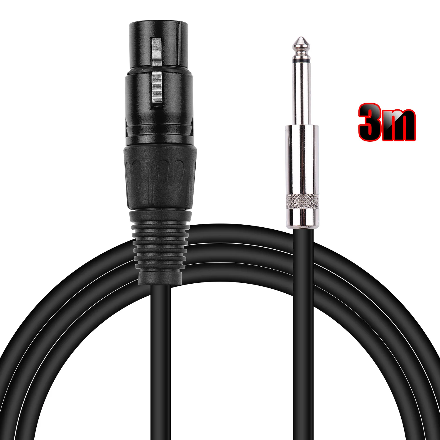 XLR микрофонный кабель с гнездовым разъемом для 3 5 дюймового штекера TS моно штекер