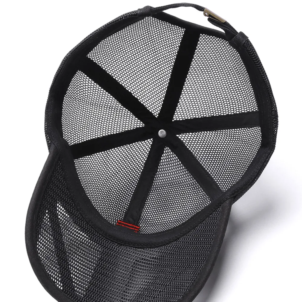 Drop Shipping Summer Full Mesh Big Size Baseball Cap Adult Oversize Sport Sun Hat Men Women Large Trucker Caps 56-60CM 60-65CM 5