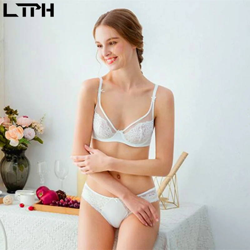 LTPH 2020 новое поступление ультра-тонкий сексуальный кружевной комплект нижнее