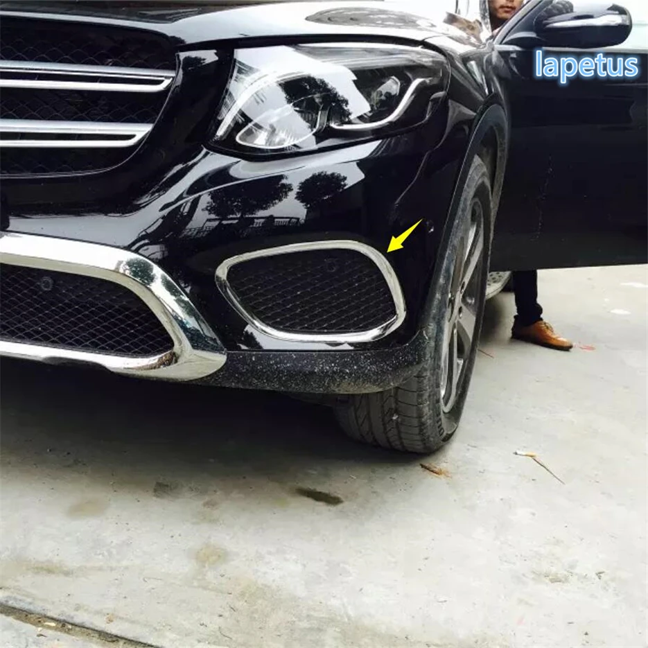 Хромированная накладка на передний бампер для Mercedes Benz GLC X253 2016 2017 2018 2019 / ABS|accessories