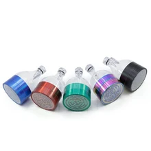 Best Price Zinc Alloy Grind Smoking Grinders Tobacco Grinder 52mm Cigarette Crush Cigarette Rolling Machine Plastic Funnel Smoking