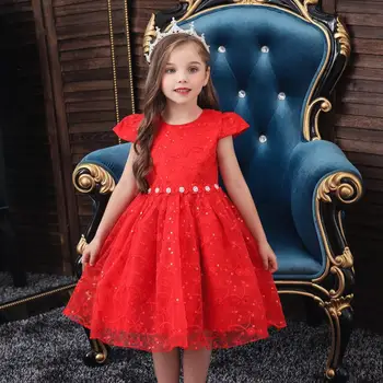

Baby Girl Christmas Party Dresses Kids Infant Toddler Girls Birthday Princess Dress Baptism 1st Clothes Vestido Robe 2019 New 5T