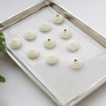 

Silicone Steamer Non-Stick Steamer Mesh Pad Square Dumplings Mat For Steamed Stuffed Buns Bread Pastry Kitchen Cooking Tools