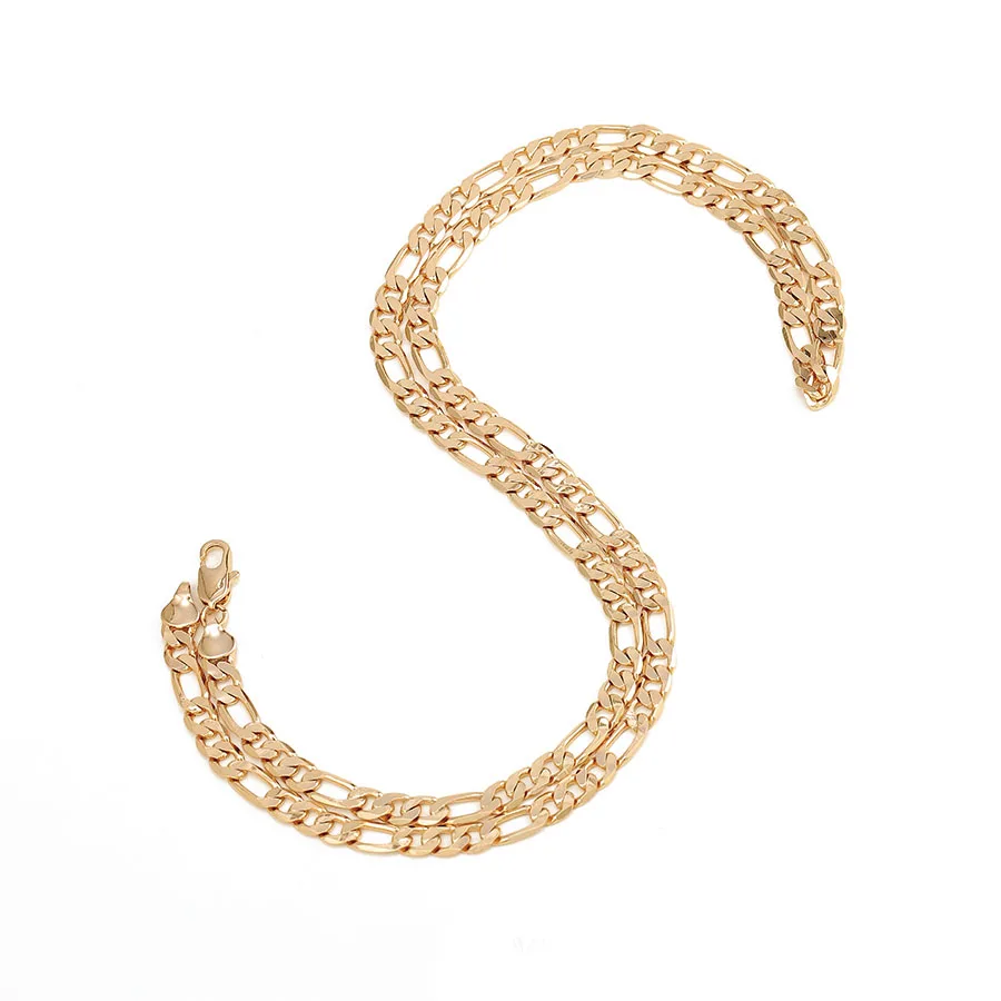 XP Jewelry --( 50cm * 6 mm 3 mm 10 mm ) Gold Color 18 K