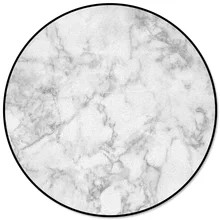 Круглый ковер с белой мраморной текстурой, супер мягкие коврики для кухни, коврики для пикника, унисекс, для подростков, виниловые вечерние коврики для кафе и кухни