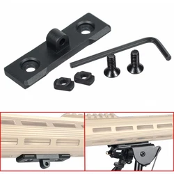 Tático M LOK bipod montar handguard adaptador baixo perfil ar15 rifle acessório harris bipods picatinny ferroviário