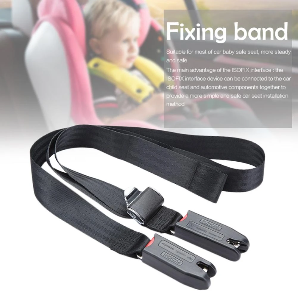 Children Safety Seat Belt&Padding With Isofix Connector Soft Connecting