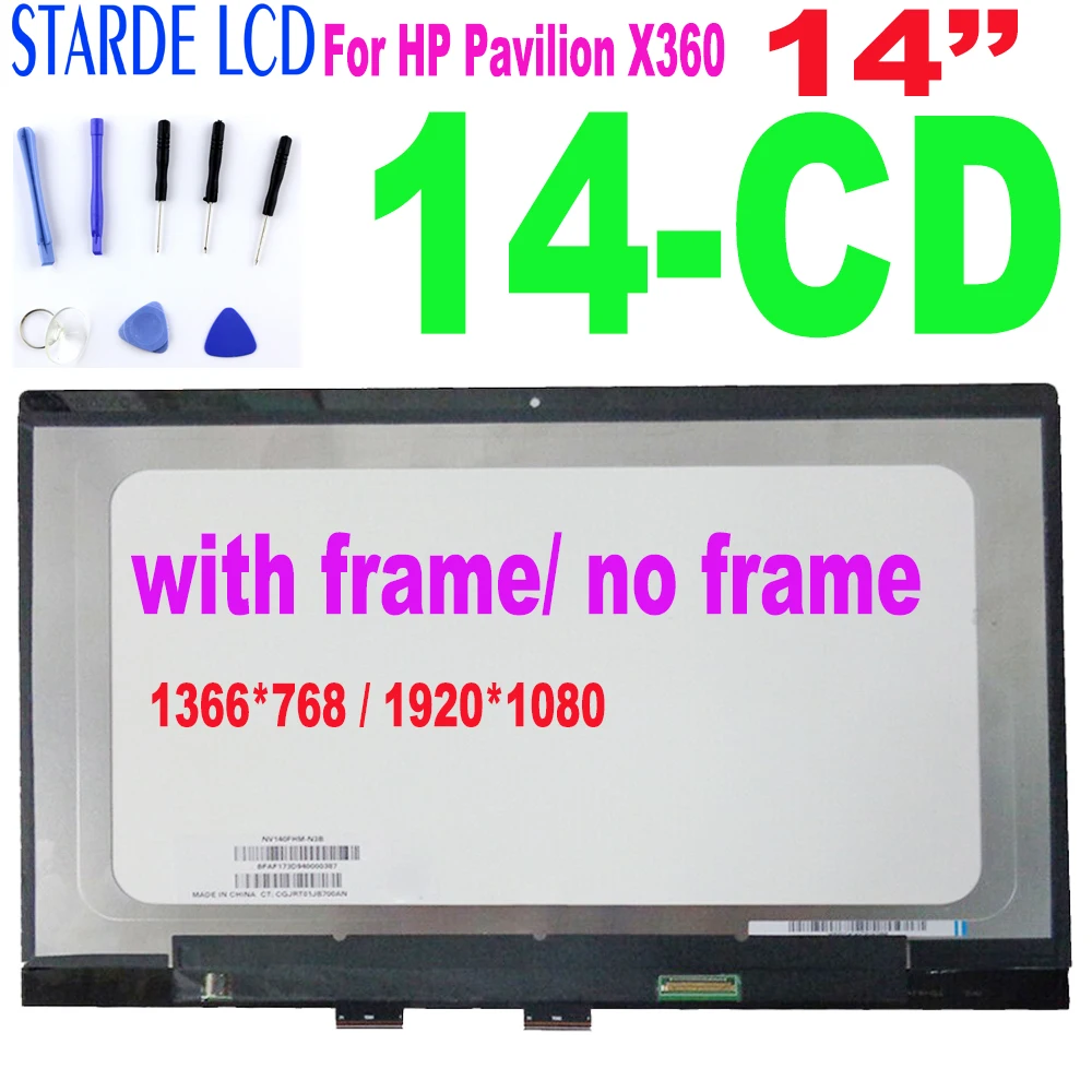 ЖК-экран с дигитайзером для ноутбуков HP Pavilion X360 14-CD 14 CD Series сенсорный ЖК-дисплей в