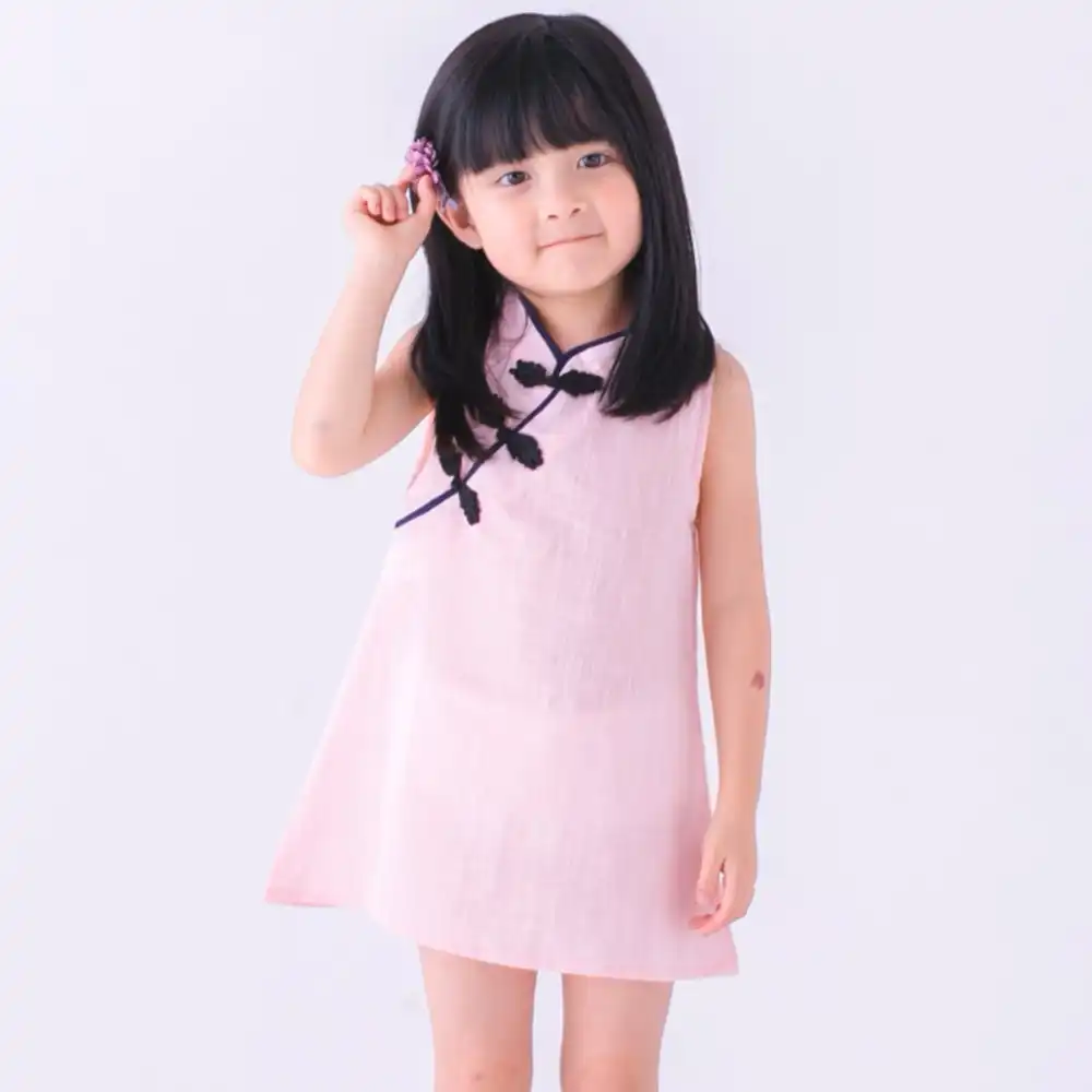 baby girl dresses classic chinese style sleeveless