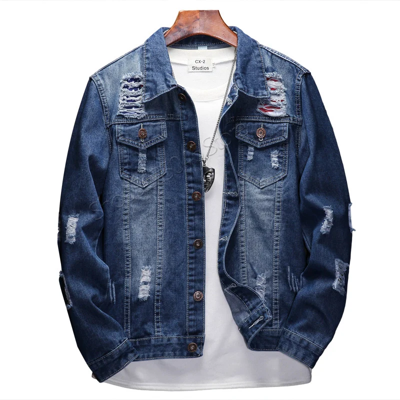 Veste Homme синяя джинсовая куртка для мужчин зима весна осень анти-усадочная дышащая толстовка с капюшоном Veste Homme Sweat Mo