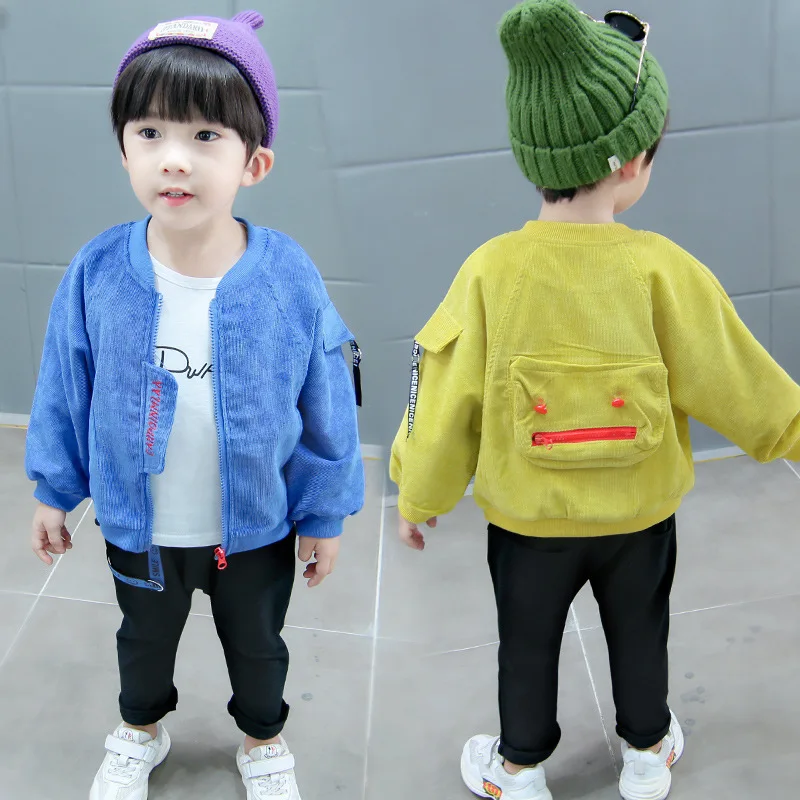 

BOY'S Spring And Autumn Three-piece Set 1-2-3-4-5-Year-Old Treasure Boa CHILDREN'S Suit Clothes for Babies Cartoon Coat Fashion