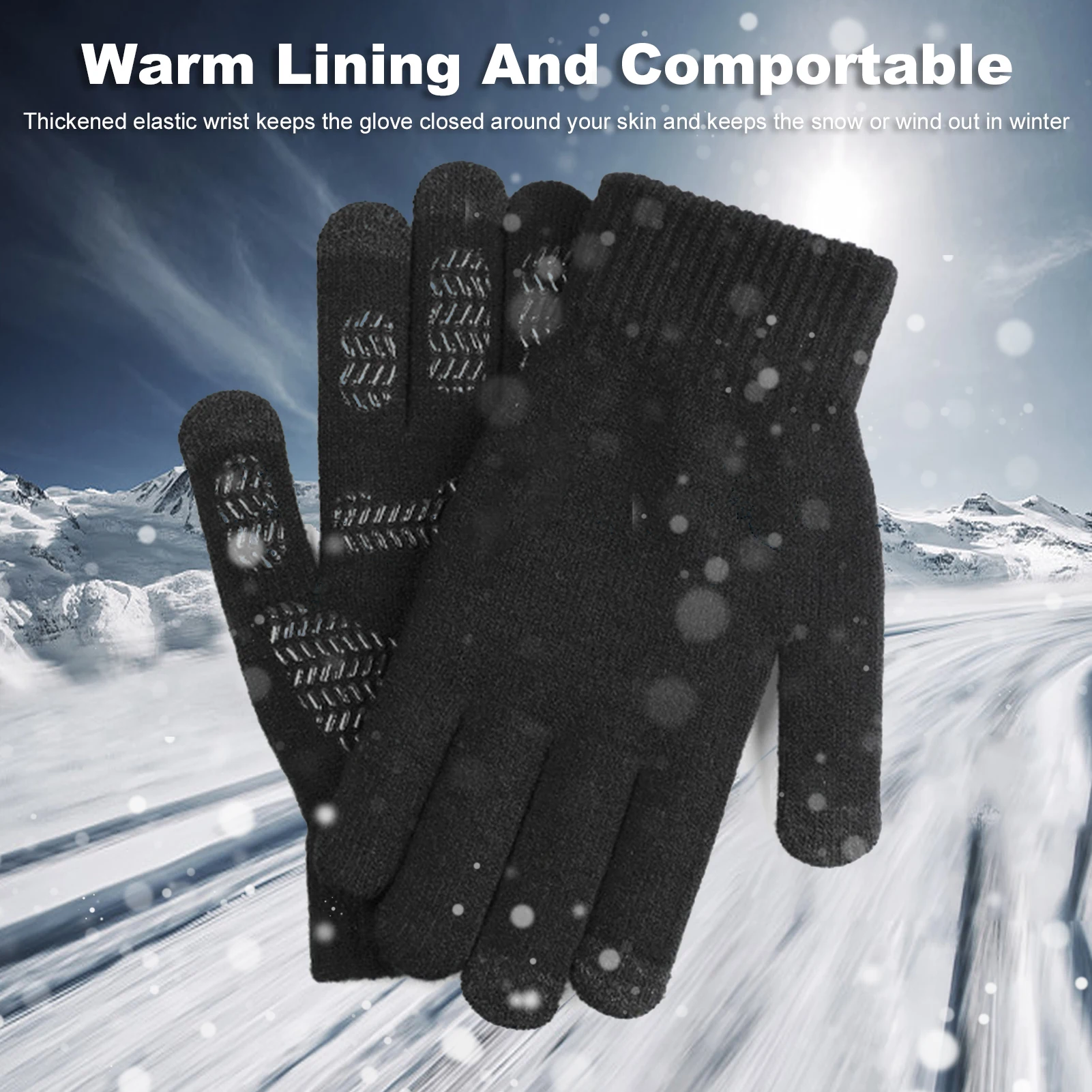 

Cold-proof Ski Gloves Gloves Cycling Warm Gloves For Touch screen Cold Weather Windproof Anti Slip Motorcycle Riding Gloves