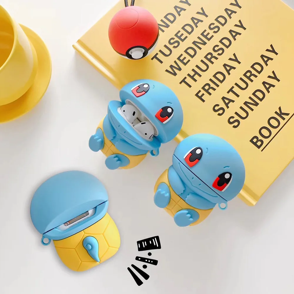 Snorlax Bluetooth чехол для наушников для Apple Airpods 1 2 чехол Беспроводная гарнитура коробка для хранения сумка для Airpods силиконовый защитный чехол