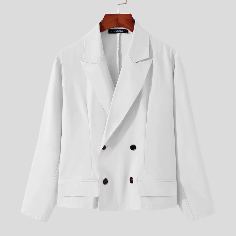INCERUN-Fato solto de manga comprida masculino, jaqueta