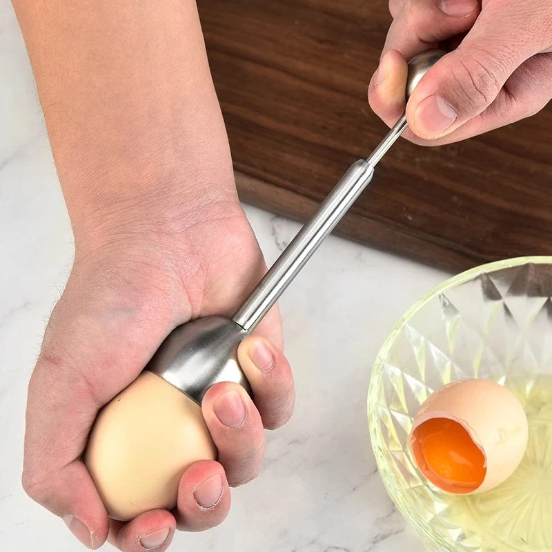 Stainless Steel Manual Shell Opener Boiled Egg Topper Poached Raw Egg