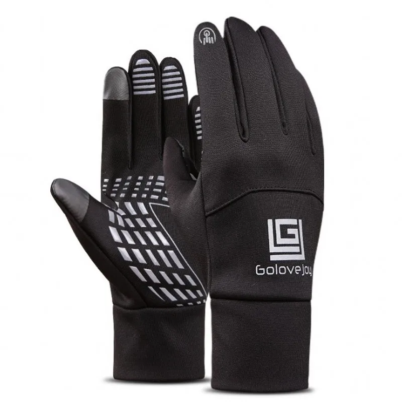 Зимние водонепроницаемые противоскользящие перчатки для велоспорта, перчатки для сенсорного экрана, велосипедные перчатки, ветрозащитные спортивные перчатки для горного велосипеда