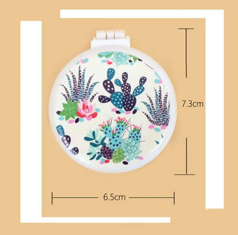 Flamingo Travel New Arrival Folding Comb Mirror Hair Brushes Airbag Massage Foldable Pocket Mini Round Easy-take Comb Hair Brush