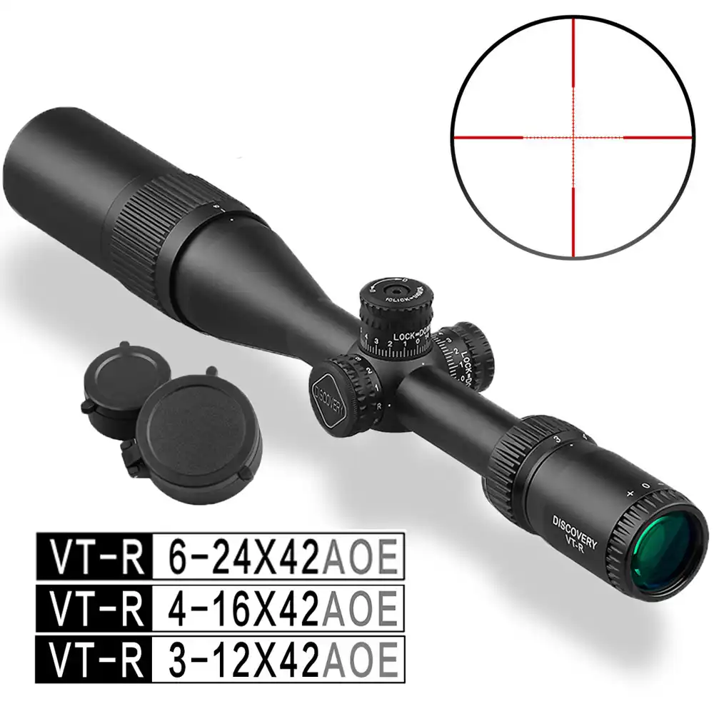 4 16 6 24 Discovery Vt R 3 12x42 Verlichte Tactical Hunting Scope Gebruikt Voor Rifle Pcp Airsoft Riflescopes Aliexpress