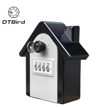 

Practical Boutique Key Lock Box,[Emergency Key] Wall-Mounted Combination Key Security Storage Lock Box And Emergency Key To Pr