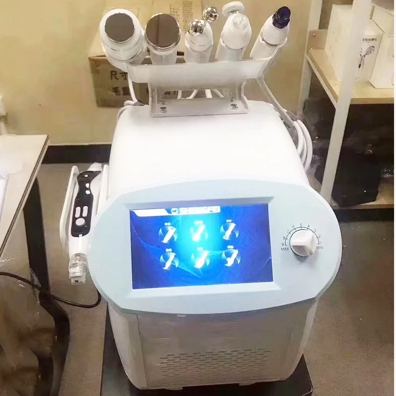 US $669.77 Hydra Dermabrasion Machine Water Spray Facial Hydro Peel RF Ultrasonic Bio Photon Dermabrasion Face Lifting Machine