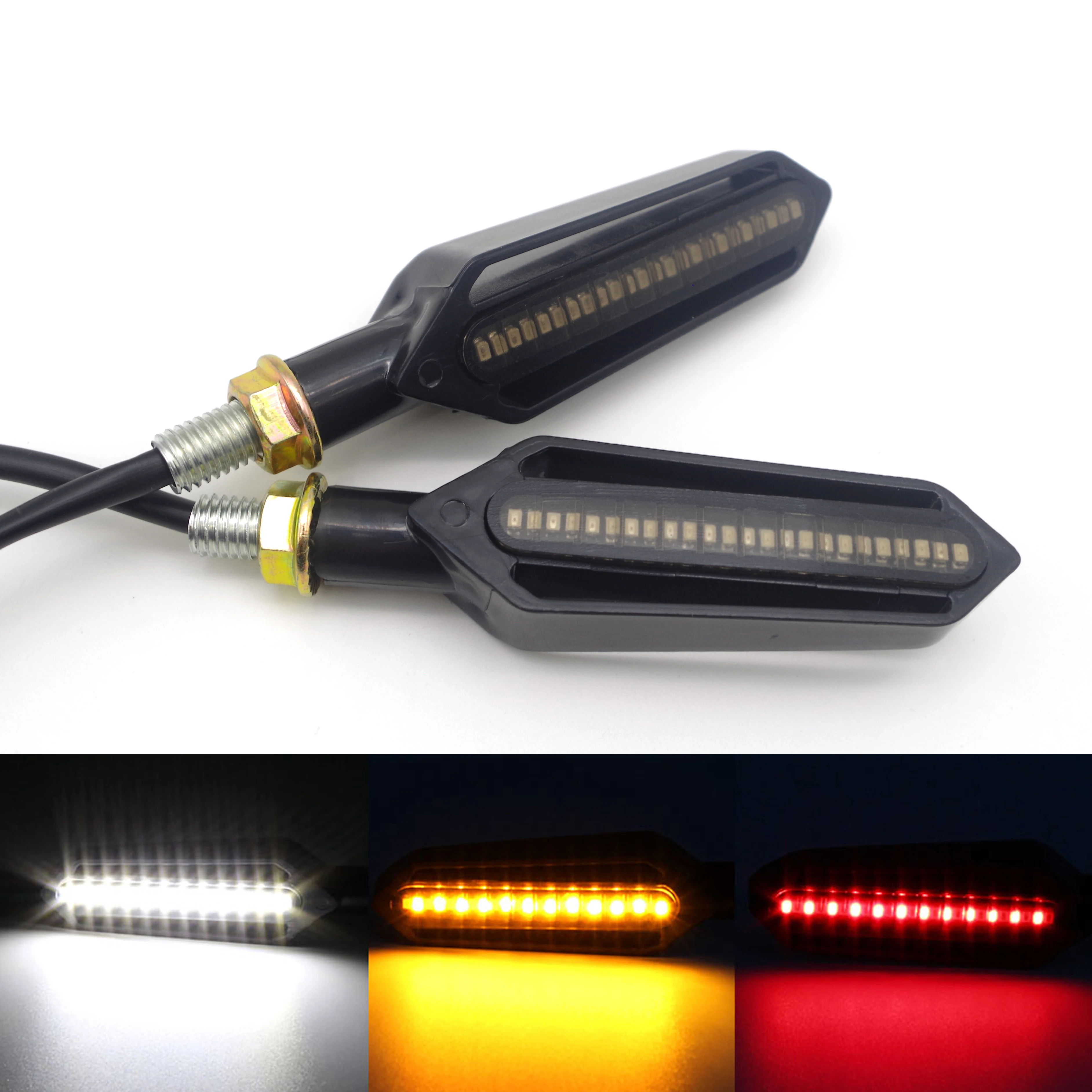 

Universal Motorcycle Turn Signal Lights Blinker Lamp Amber Flasher Light FOR suzuki gsr 600 gsr 750 z1000sx aerox vstrom 650