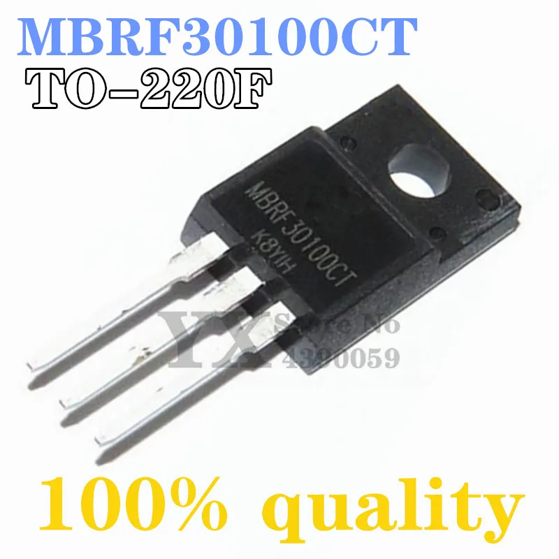 10 шт. MBRF30100CT TO-220F 30100CT MBRF30100-220 30A 100V | Обустройство дома