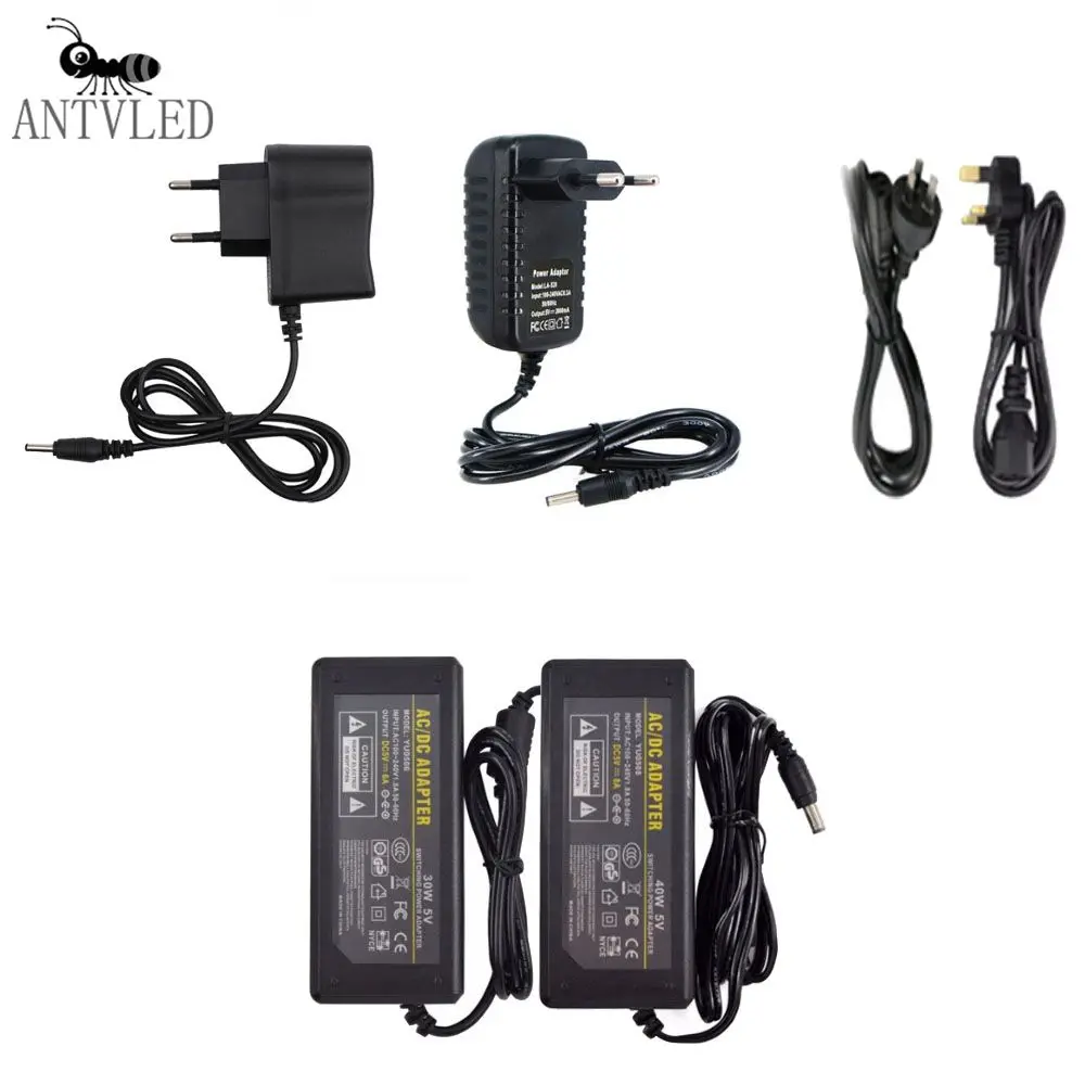 

High Quality 5V Led Power Supply 2A 3A5A 6A 8A 10ALed Transformer For DC5V WS2801 WS2812B SK6812 Led Strip