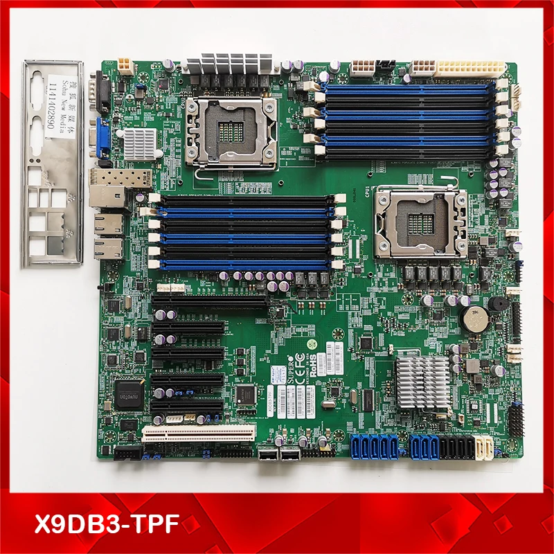 Original Server Motherboard For Supermicro X9DB3-TPF Support E5-2600V1-V2 CPU DDR3 Good Quality | Компьютеры и офис