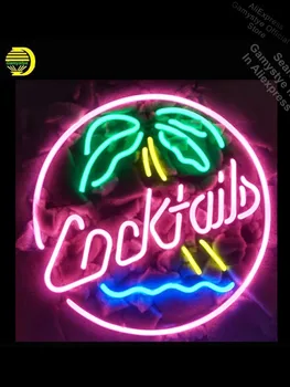 

Neon Sign for COCKTAILS PALM TREE Neon Bulb Sign Beer Bar Pub Decoration Neon Polis Signage Shop Neon Light Custom Lighted Signs