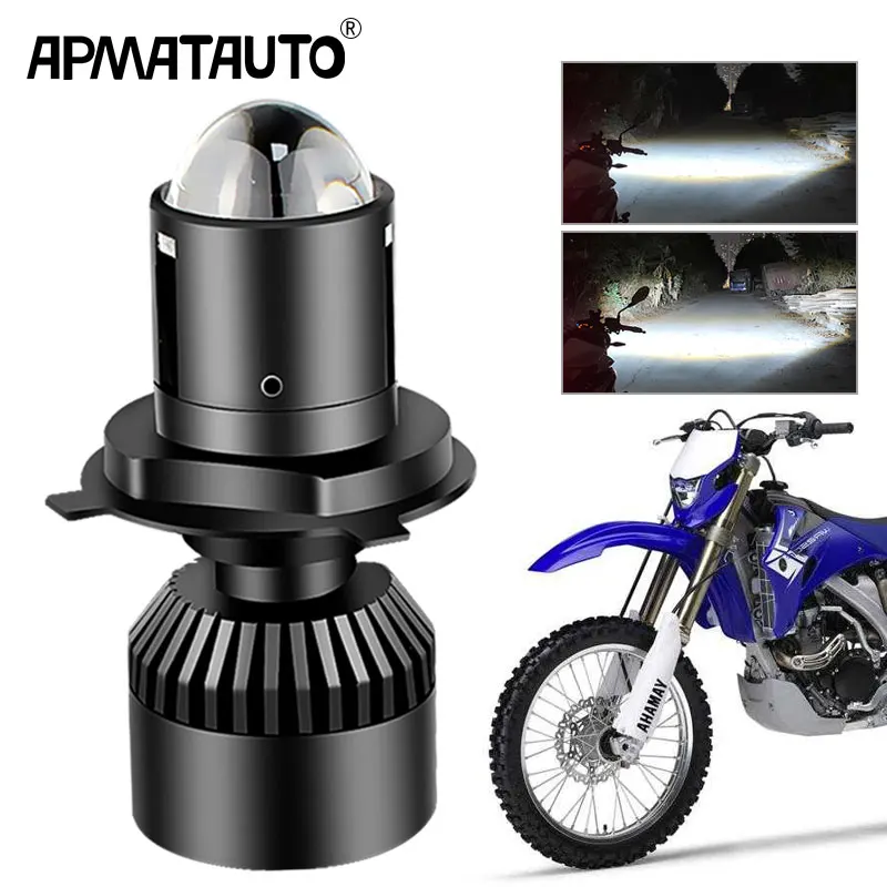 

1PCS Motorcycle Lens LED Headlight H4 Bulb For YAMAHA WR250F 2015-2018 WR450F 2018 MX Enduro Dirt Bike Universal CRF YZF DRZ KLX