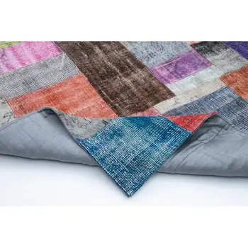

251x351 Cm Multicolor Handmade Patchwork Rug-8x11 Ft