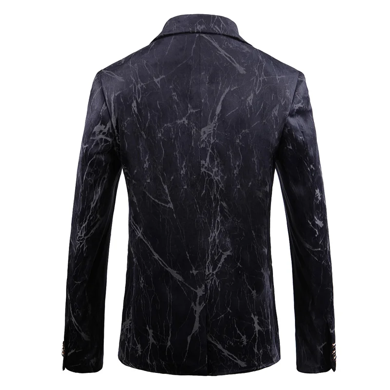 PAULKONTE Autumn Winter New Crack Style Mostly Male Blazer Fashion High Quality Business Party Wedding Man's Jacket