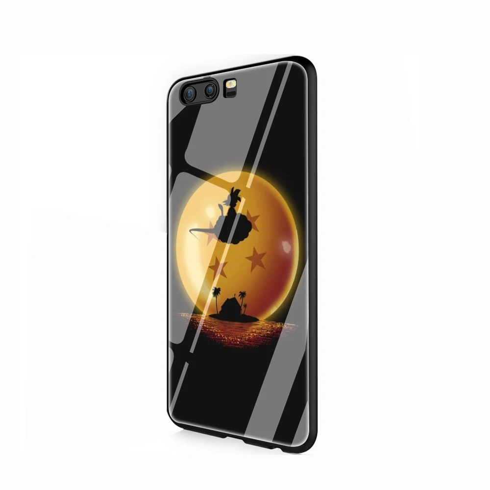 EWAU аниме Dragon Ball Супер Goku стеклянный чехол для телефона huawei P20 30 P Smart Mate20 pro Lite Honor9 10 Lite