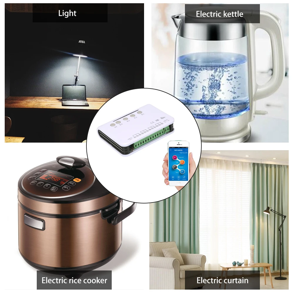 eWeLink Wireless Remote Control Switch Wifi Switch Timer Phone APP Remote Control Compatible with Amazon Alexa Google Home