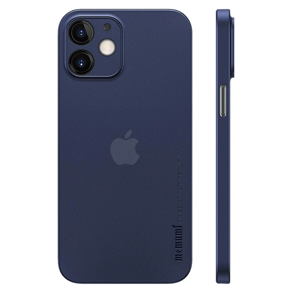 Memumi מקרה עבור iPhone 12 Ultra Slim 0.3mm מט חזרה כיסוי עבור iPhone 12 2020 6.1 אינץ דק מקרה טביעת אצבע לגרד עמיד case iphone mini 12