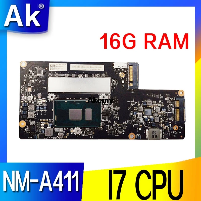 

NM-A411 Laptop motherboard for Lenovo YOGA 900-13ISK original mainboard 16G-RAM I7-6500U