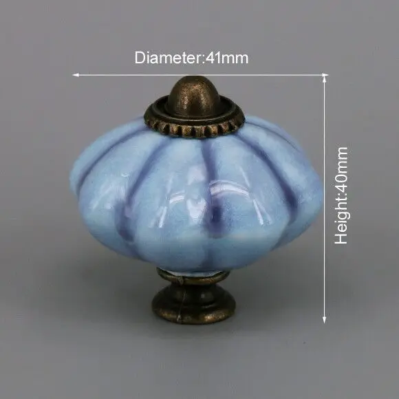 One Piece Vintage Ceramic Door Knobs for Cabinet Drawer, Closet Cupboard Wardrobe  furniture door  Pull Handle CHK028