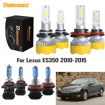 

Buildreamen2 4 Pieces Car Headlight High Low Beam LED Halogen Bulb Headlamp 12V For Lexus ES350 2010 2011 2012 2013 2014 2015