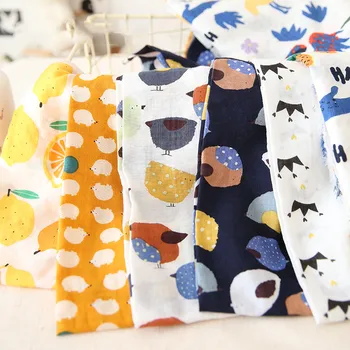 

Thin cotton Priting Birds skirt dress shirt fabric