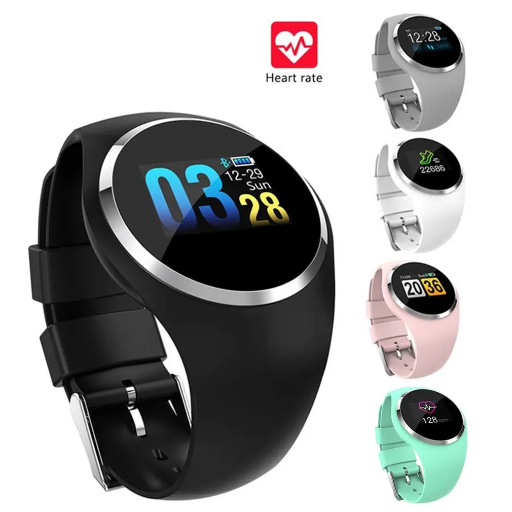  Frauen Mädchen Wasserdicht Wireless Smart Uhr Telefon Mate Für iPhone Für Android IOS Herz Rate tra