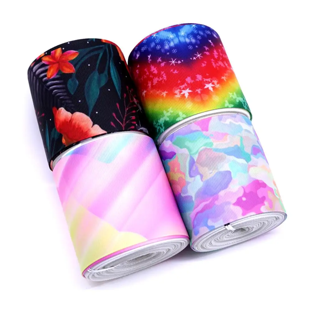 

Free shipping 2019 new arrival ribbons Hair Accessories ribbon 10 yards printed grosgrain ribbons 31235