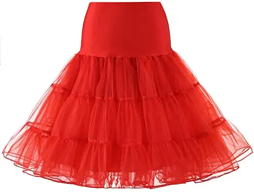 

Women's 50S Vintage Tulle Petticoat Half Slip Tutu Underskirt