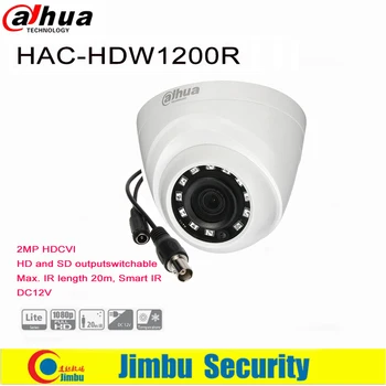 

Dahua Camera HAC-HDW1200R 2MP HDCVI IR Eyeball Camera HD and SD output switchable IR length 30m, Smart IR IP67, DC12V