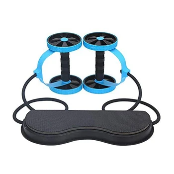 

Ab Roller Resistance Abinal Trainer Double Roller Home Fitness Multi-Fitness Exercise Knee Pads Fitness Equipment