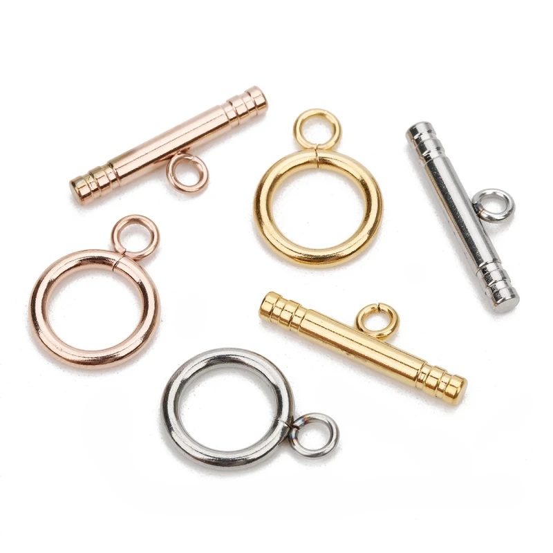 

4set/lot 3 Style Stainless Steel OT Clasps Connectors for DIY Bracelet Necklace Jewelry Findings Making Accessories Dropshipping
