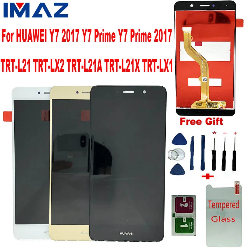 IMAZ 5," ЖК-дисплей для huawei Y7 Y7 PRIME ЖК-дисплей сенсорный экран дигитайзер для Y7 prime Nova Lite+ TRT-LX1 TRT-L21 ЖК-дисплей