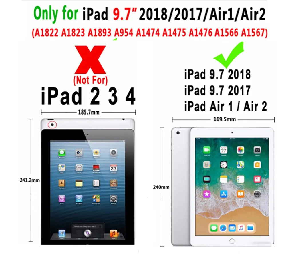 Для Apple Ipad 9,7 Air 1/Air 2 1 2 3 4 Чехол Флип личи из искусственной кожи чехол для Ipad Mini 1/2/3/4 Pro 11 подставка держатель Чехол-книжка