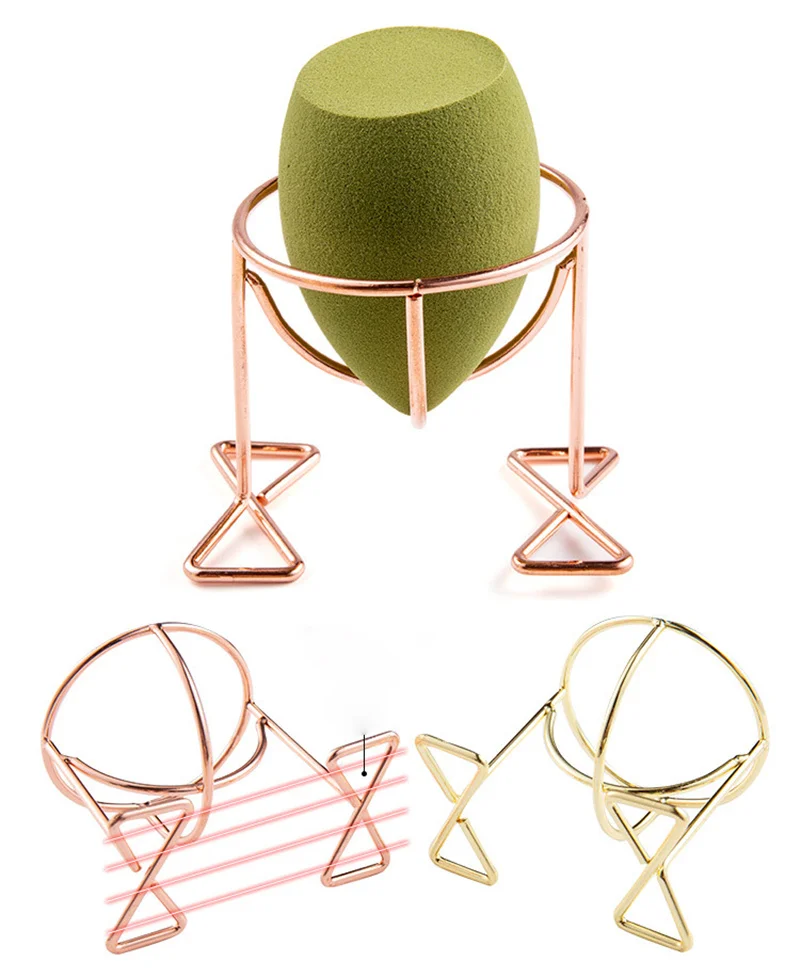 1PC Makeup Sponge Gourd Powder Puff Rack Egg Powder Puff Bracket Box Dryer Organizer Beauty Shelf Holder Tool 32 Designs